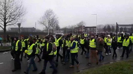 Mons : les Gilets jaunes démarrent d'Imagix