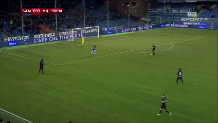 Patrick Cutrone goal - Sampdoria 0-[1] Milan