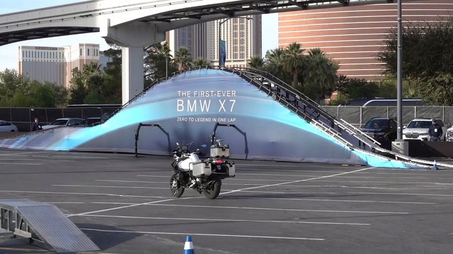 BMW Demonstrates Riderless R1200GS At 2019 Consumer Electronics Show In Las Vegas