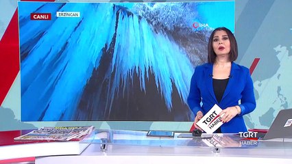 Girlevik Şelalesi Dondu