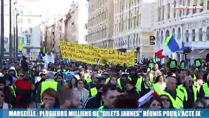 Marseille : plusieurs milliers de « gilets jaunes » réunis pour l’acte IX