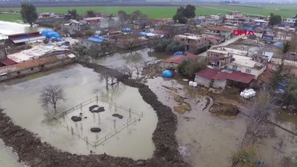 Hatay'da Baraj Kapakları Açıldı, Mahalle Sular Altında Kaldı-2