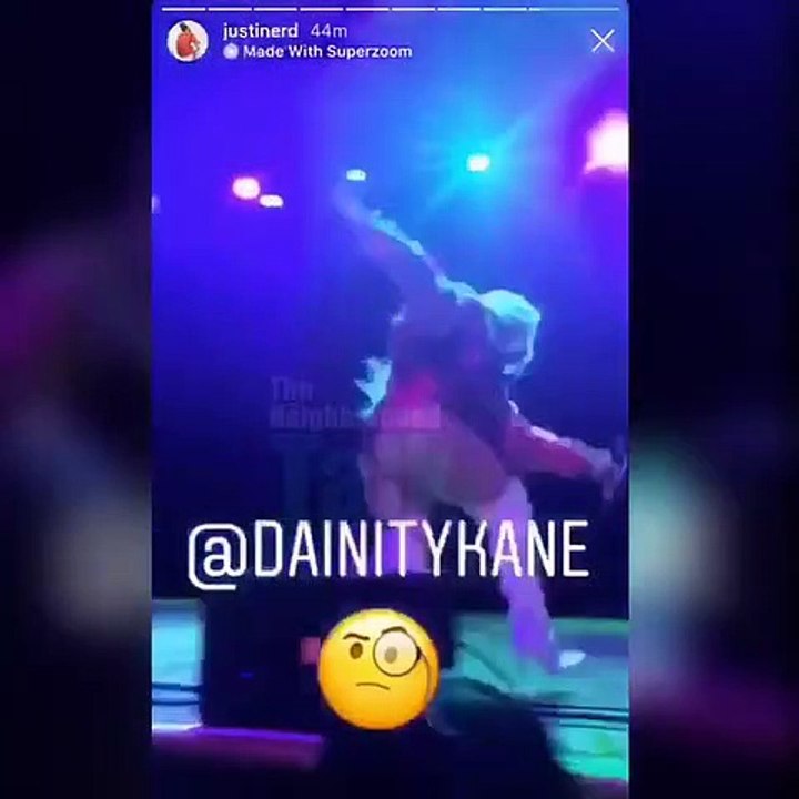 Aubrey O'Day suffers nasty fall, during Danity Kane performance, and she gets right back up