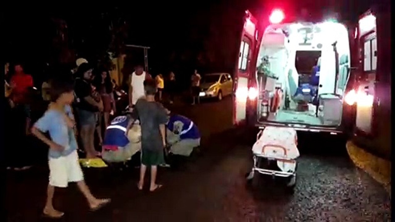 Siate atende mulher ferida no Bairro Santa Cruz