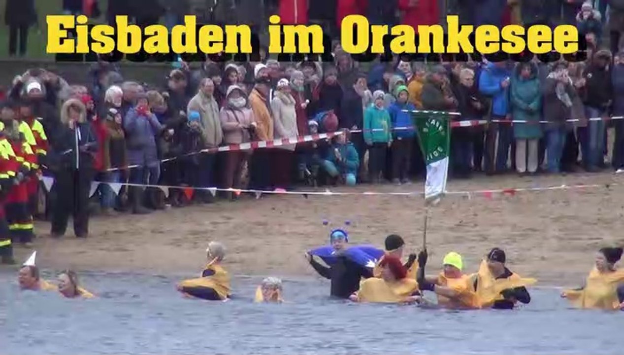 Eisbaden im Orankesee 2019
