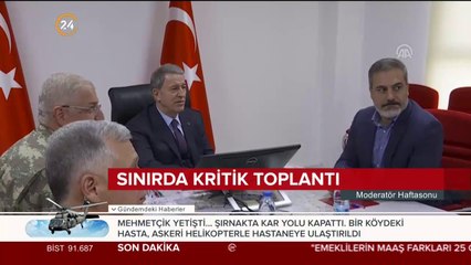 Suriye sınırında incelemelerde bulundular