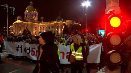 Demonstrationen gegen Vučić
