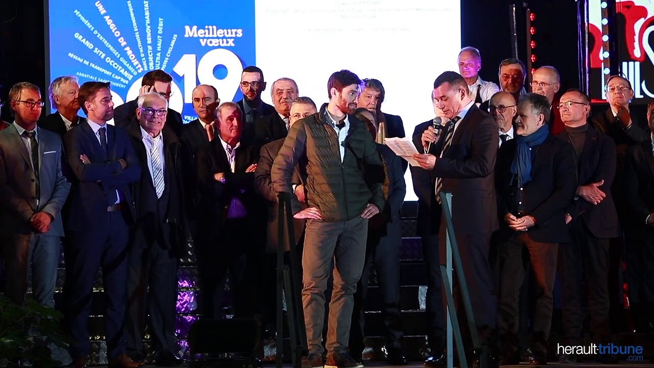 Matthieu De Lauzun : Cérémonie des voeux en images de la Communauté d'Agglomération Hérault Méditerranée du 11 janvier 2019