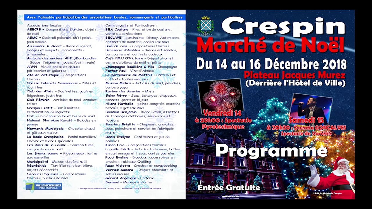 La Bimensuelle 81 de Crespin Télévision (MARCHE DE NOEL 2018)