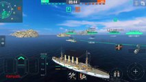 World of Warship Blitz Gameplay #2 St. Louis USA Cruiser Warship Battle