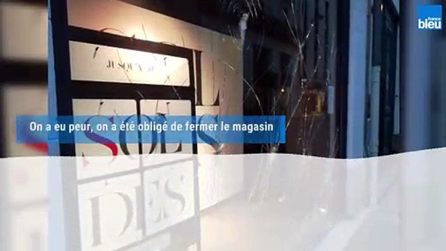 Témoignage de la gérante d'un magasin dont la vitrine a été brisée lors de la manifestation des gilets jaunes