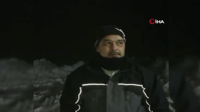 Karda Mahsur Kalan Santral İşçileri Kurtarıldı