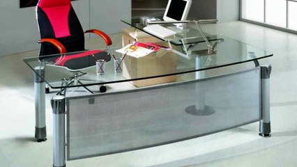 Modern Office Desk with Keyboard Tray