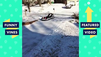 TRY NOT TO LAUGH Funny Winter Snow FAILS January 2019