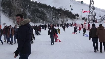 Erzurum Akdağ, Kızak Kaydı, Halat Çekti, Kartopu Oynadı