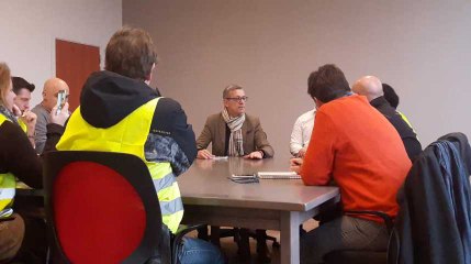 Braine-le-Comte: Jean-Jacques Flahaux à la rencontre des gilets jaunes