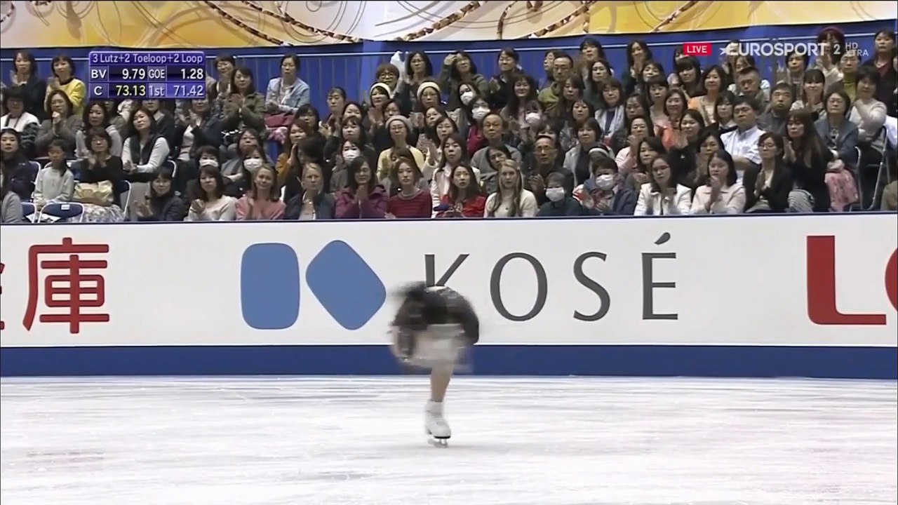 Rika Kihira - NHK 2018 FS (German commentary) (Engl.Subs)