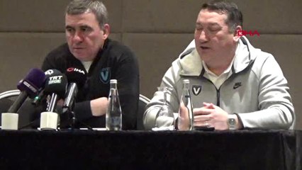 Spor Hagi ve Oğlu Ianis Basın Toplantısında Konuştu