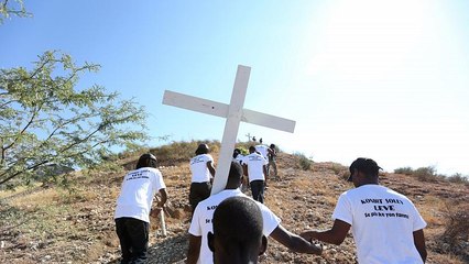 A haiti földrengés áldozataira emlékeztek