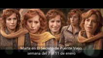 Marta en El Secreto de Puente Viejo, semana del 7 al 11 de enero, escenas capítulos 1987 a 1991