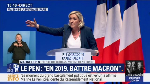 Marine Le Pen: C'est en Europe que se décide qui sera votre voisin de palier