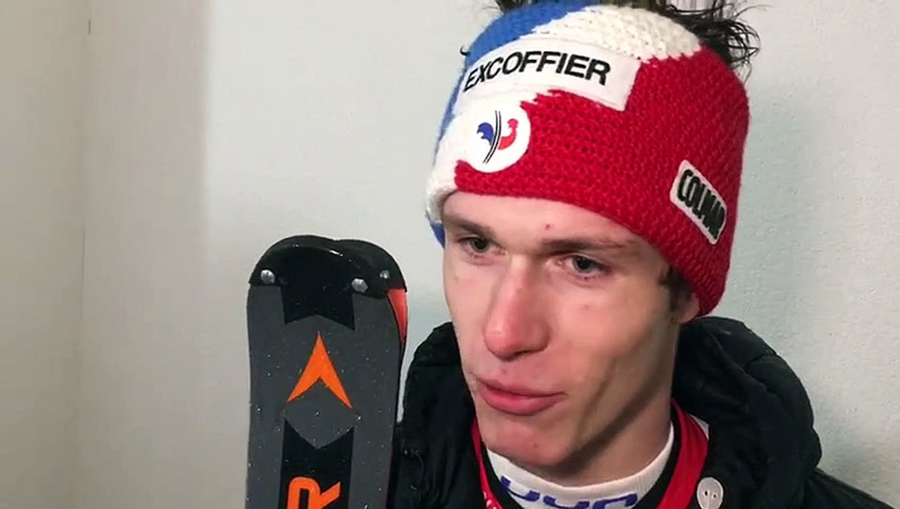 Ski alpin : réaction du Vosgien Clément Noël après son premier podium