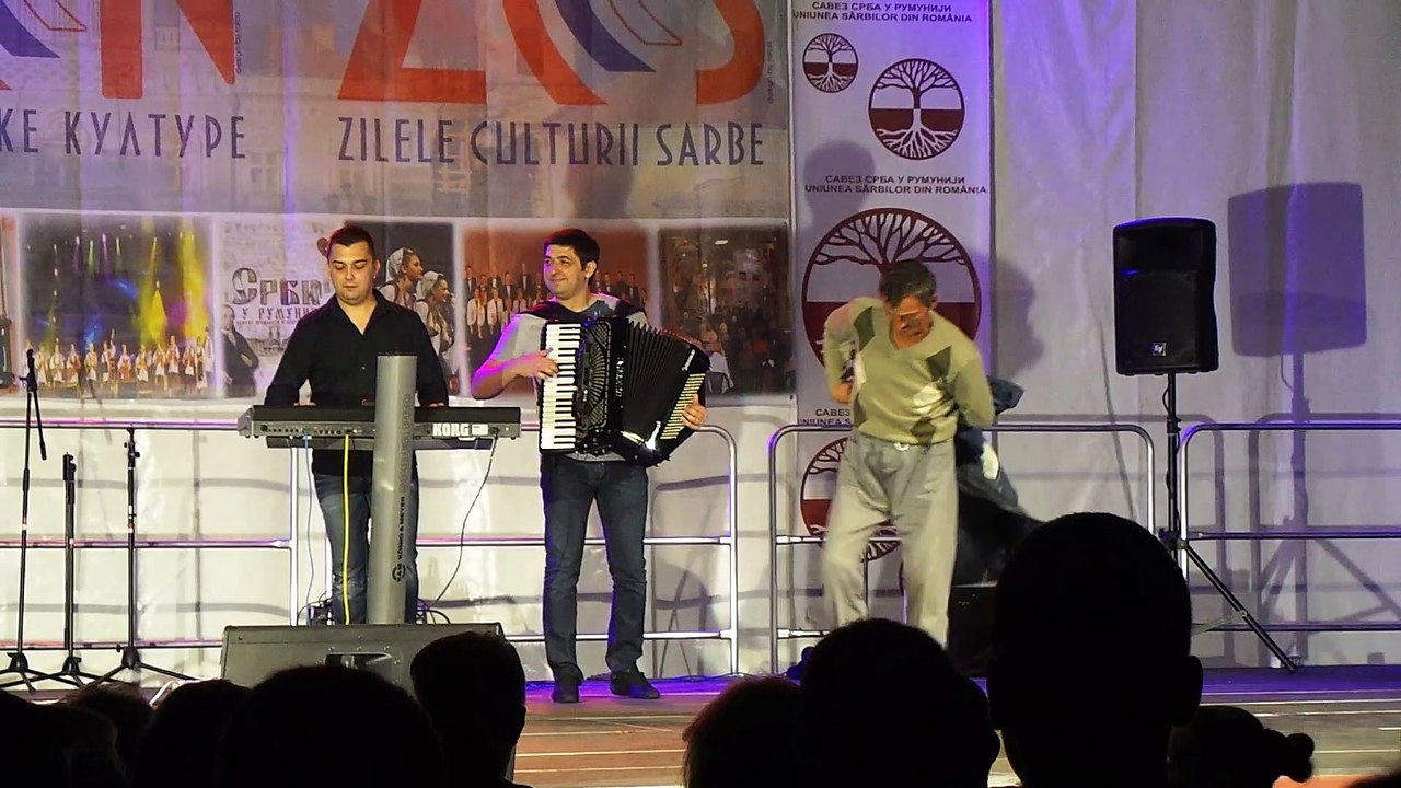 drunk man dancing on the stage