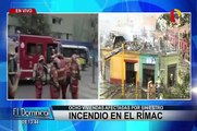 Incendio afectó varias viviendas del jirón Villacampa en el Rímac