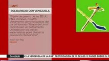 Haití: expresan solidaridad con Ptde. Nicolás Maduro y Venezuela