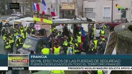 Protestas de “chalecos amarillos” dejan 240 detenidos en Francia