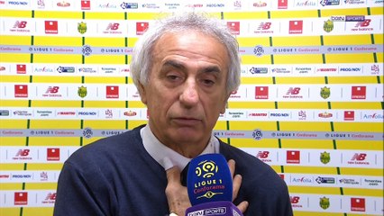 Ligue 1 Conforama - Nantes / Vahid Halilhodzic : "Nantes mérite un peu plus de respect"