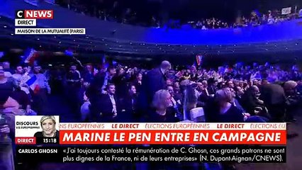 Marine Le Pen lance la campagne pour les élections européennes à Paris le dimanche 13 janvier 2019
