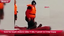 İzmir’de kayık alabora oldu