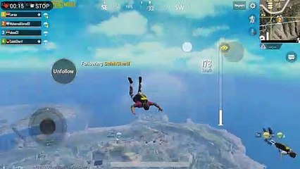 Pubg Mobile Game Squad Jumbing from Plane Classic Match
