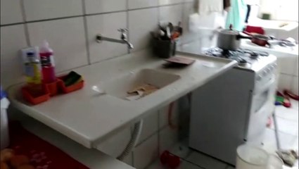 Imagens mostram apartamento onde idosa foi agredida