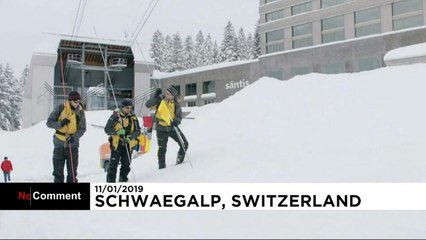 Three injured after avalanche hits hotel in Swiss resort