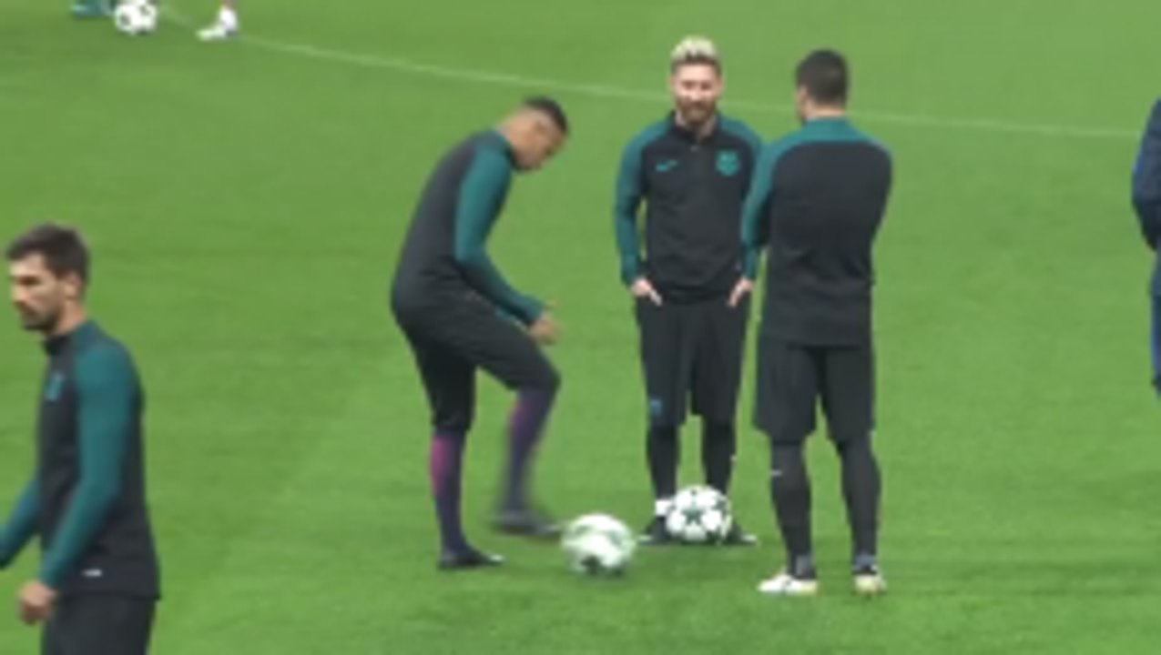 Neymar Anger on Luis Suarez after his joke with him