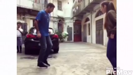 Buffon vs Lisa Zimouche Freestyle skills