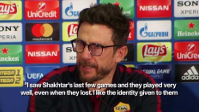 Roma prepare to face Shakhtar Donetsk in UEFA Champions League last 16