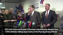 Russia reacts to IOC reinstating the country into the Olympic movement