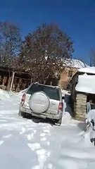 Opel Frontera Drift in Snow