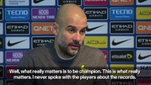 Guardiola denies talking about records with players after City beat Chelsea