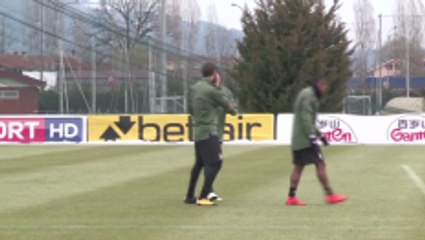 Juventus train ahead of Tottenham clash
