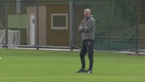 Arsenal train ahead of AC Milan in the UEFA Europa League