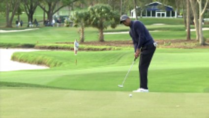 Tiger Woods plays in the pro-am ahead of the Valspar Championship