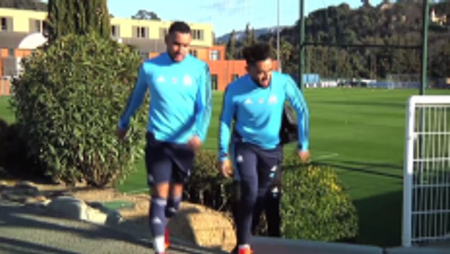 Marseille prepare to meet Athletic Bilbao in the UEFA Europa League last 16, first leg.