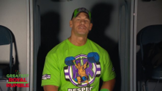 John Cena and WWE Superstars participating in (The Greatest Royal Rumble) in Jeddah