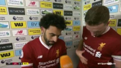 Mohamed Salah speaks after his super hat trick