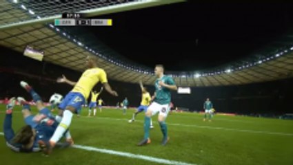 Jesus header puts Brazil 1-0 ahead in Germany