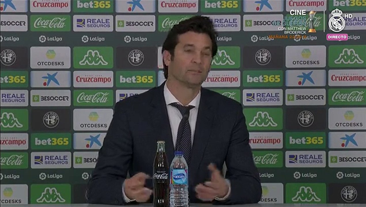 Solari: "¿Isco? Todos forman parte del equipo, los que juegan y los que no"